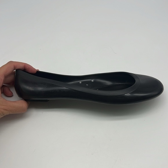 J Crew - Black Round Toe Ballet Flat Lightweight Jellies Ballet Flats Size 7 - Picture 5 of 14